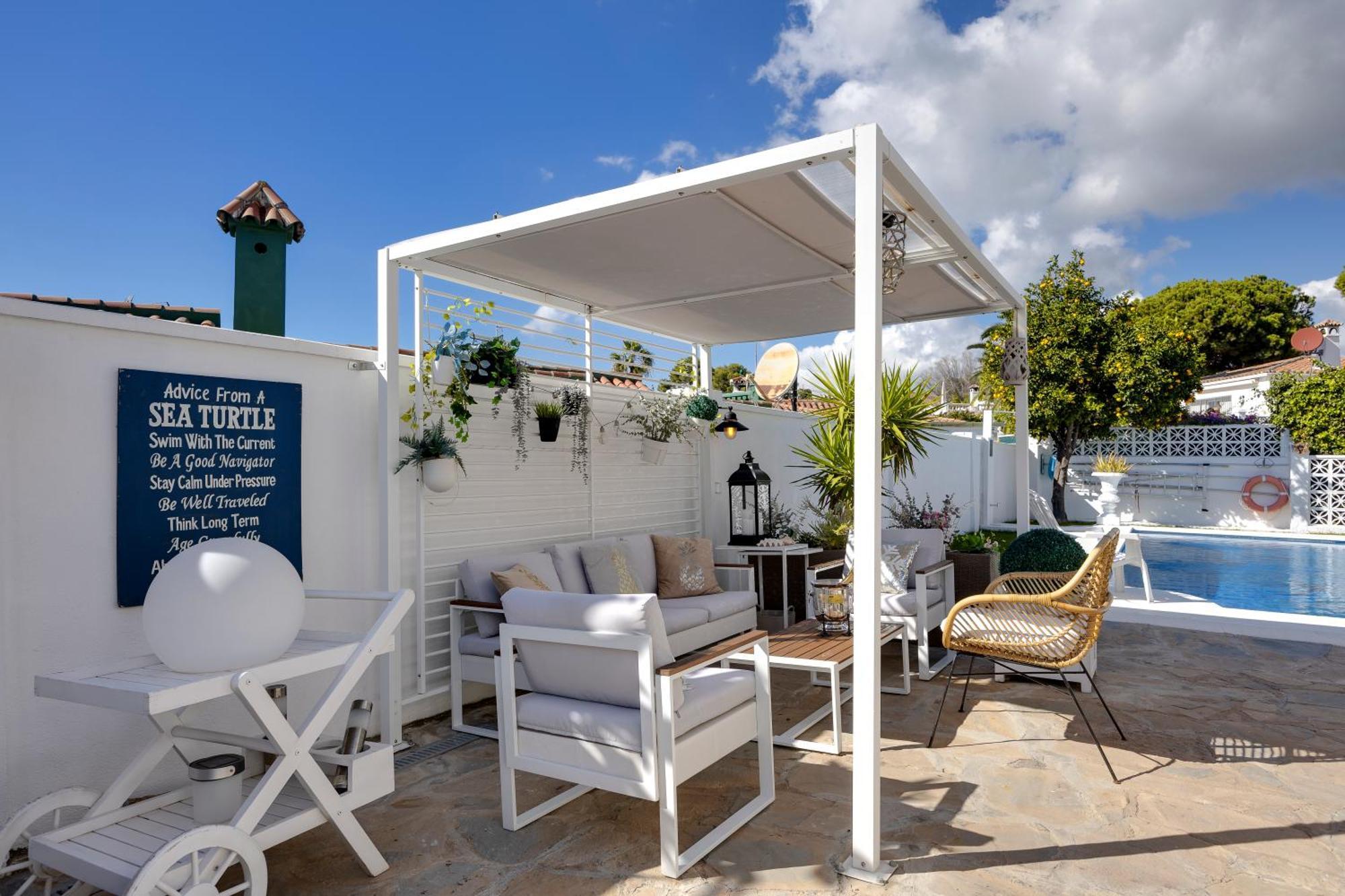 Villa Casacara Marbella Beachside Costabella -Spain المظهر الخارجي الصورة